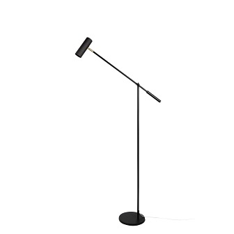 zdjęcie Metalowa lampa podłogowa tuba Hubble czarna